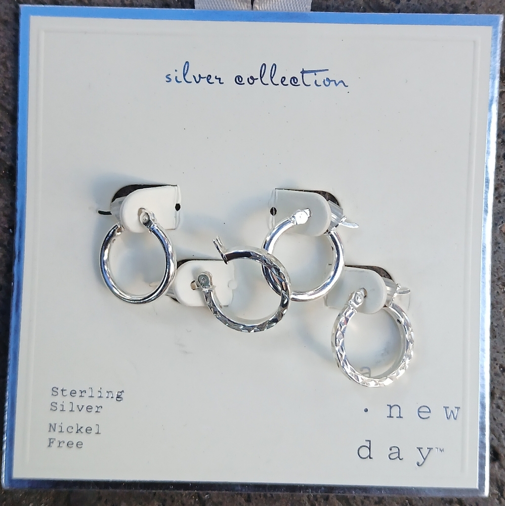 Sterling silver nickel free earrings